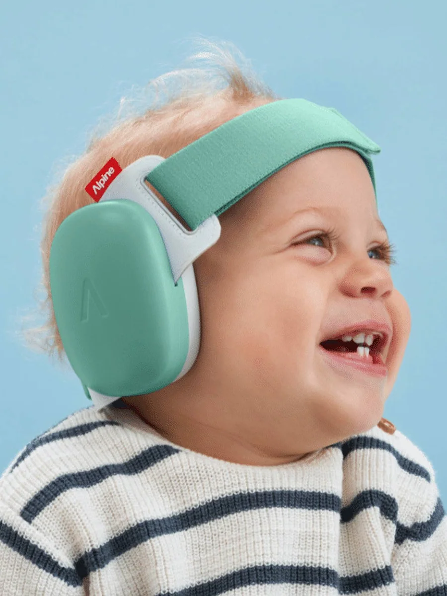 Casque antibruit Alpine Muffy Baby edition menthe - 23 dB