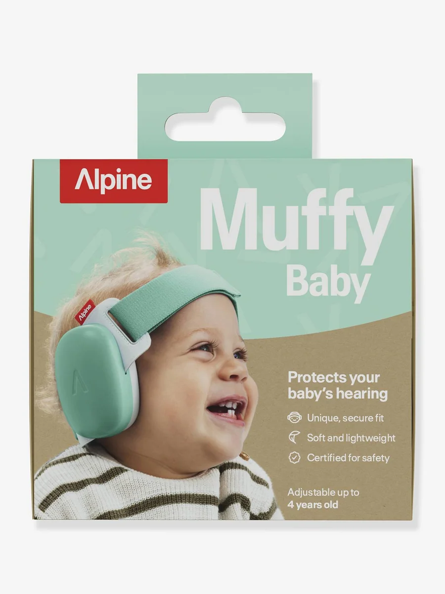 Casque antibruit Alpine Muffy Baby edition menthe - 23 dB - 2