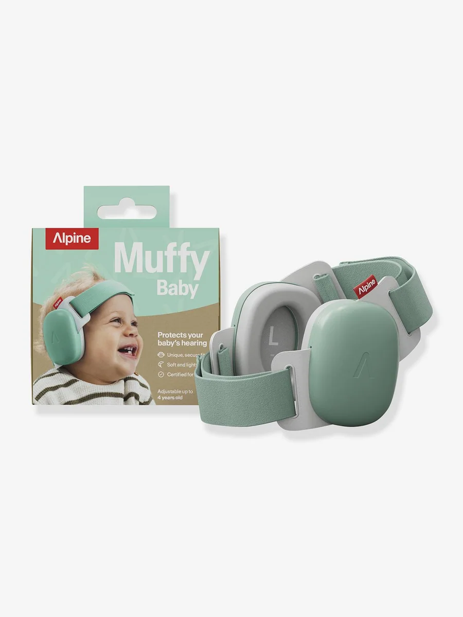 Casque antibruit Alpine Muffy Baby edition menthe - 23 dB - 3