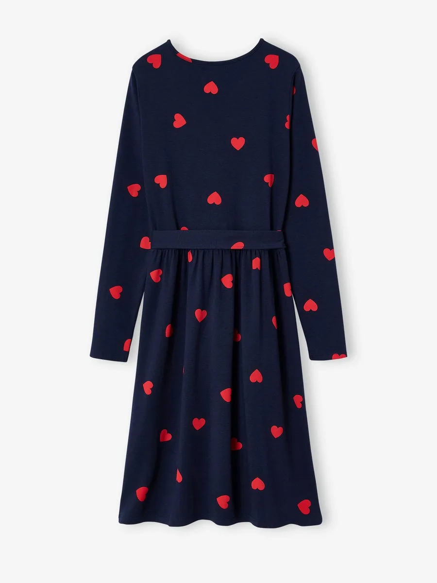 Kit Maternité Mon coeur chemise de nuit grossesse + body bébé + pochon marine - 3