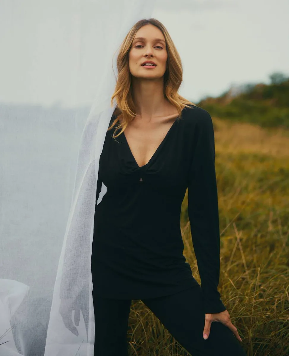 T-shirt Manches Longues De Grossesse Et D'allaitement Louna Noir - 3