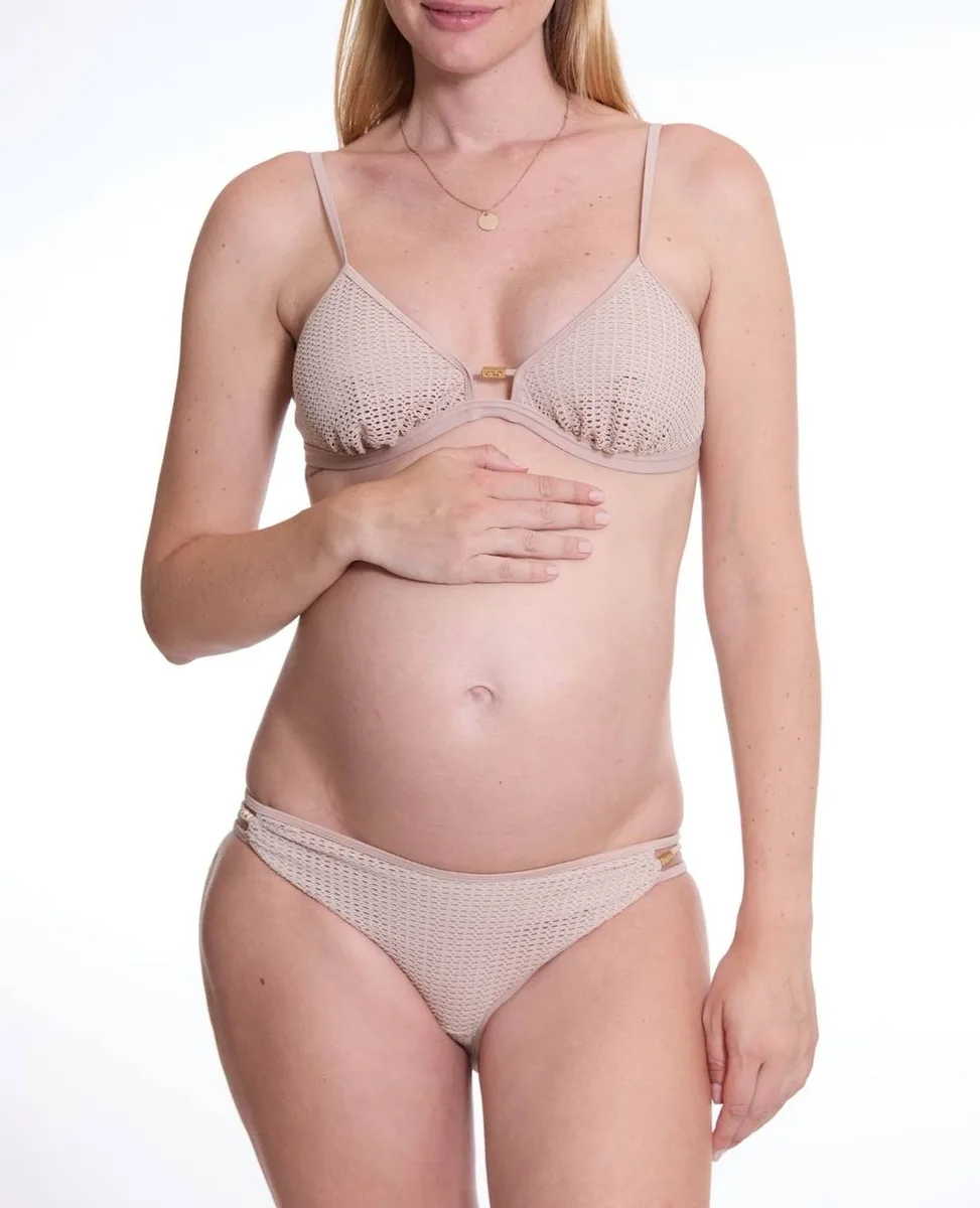 Bikini De Maternité Triangle Milos Beige