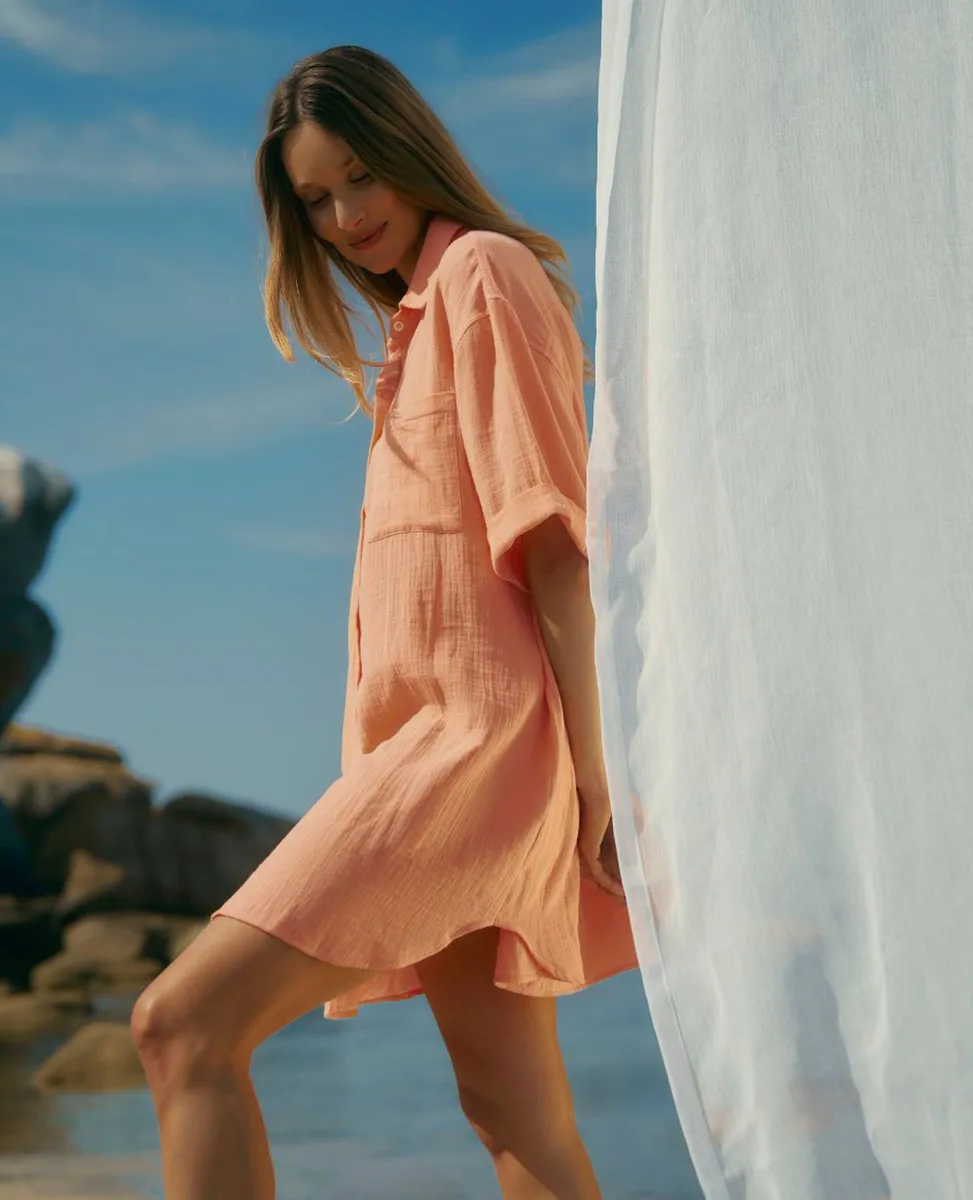 Chemise De Nuit De Maternité Ice Cream Abricot - 3