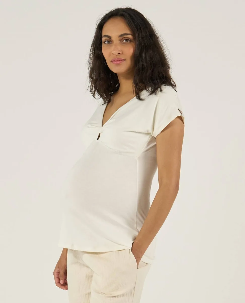 Top De Maternité Et D'allaitement Celia Naturel