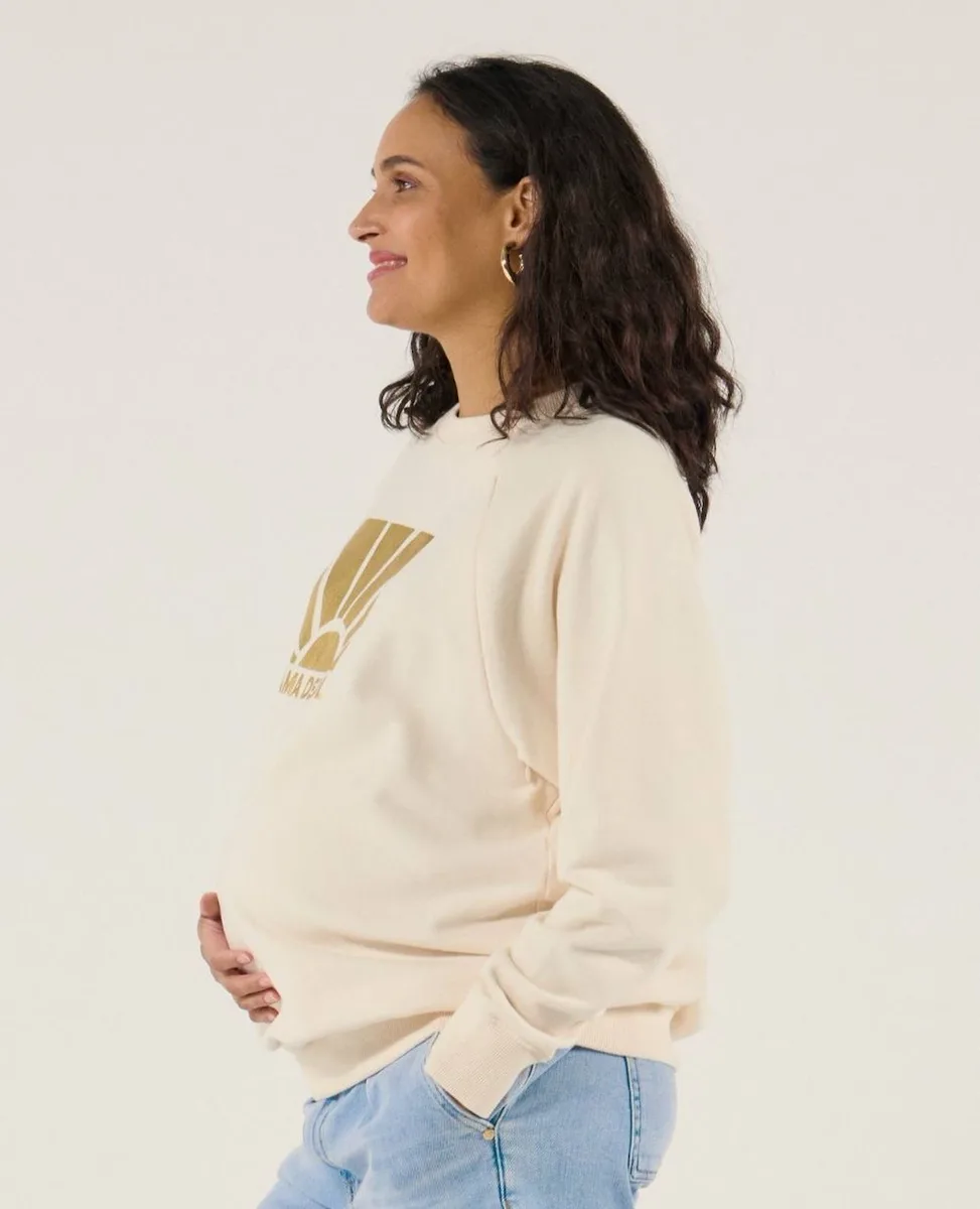 Sweat D'allaitement Sunny Ecru